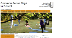 Desktop Screenshot of commonsenseyoga.co.uk