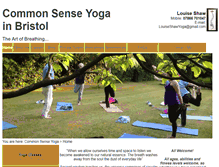 Tablet Screenshot of commonsenseyoga.co.uk